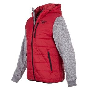 NWT Reebok Men's Sweater Sleeves Puffer Vest size XL